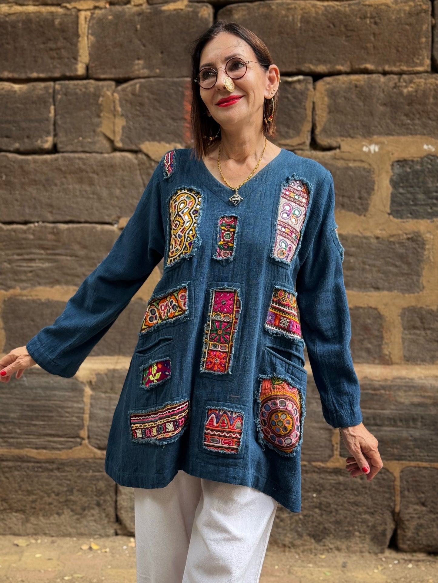 ‘Array of Kutch’ A tunic celebrating artisanal Indian textiles