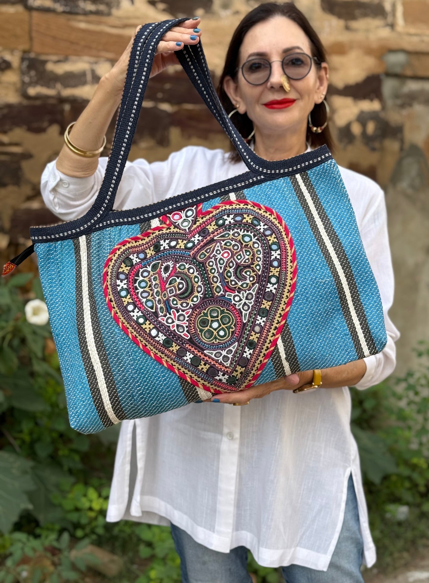Boho Heart Statement Tote