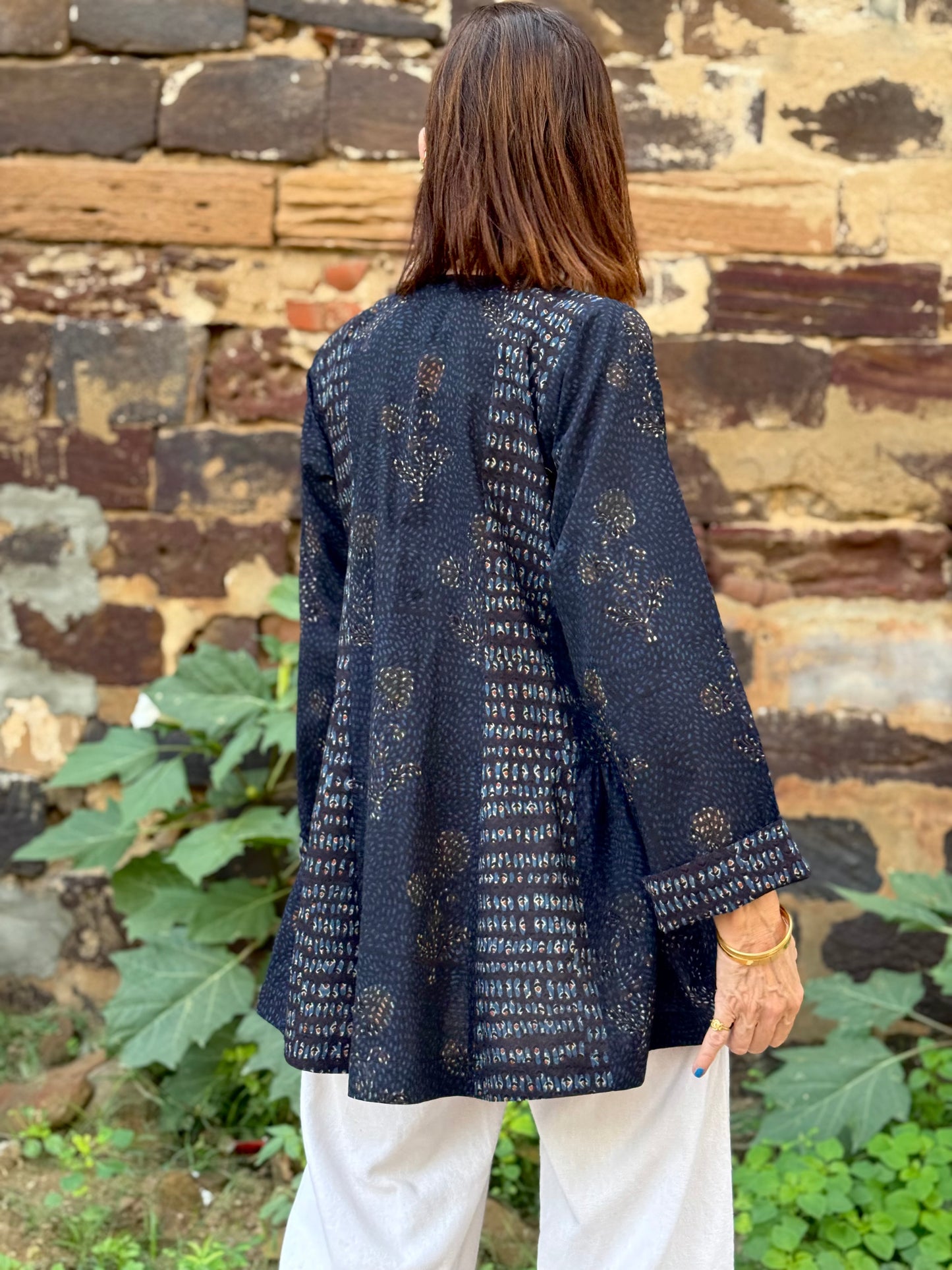 Midnight Indigo Flared Tunic