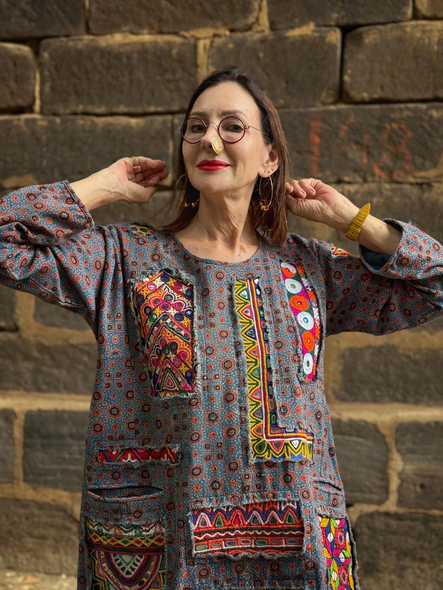 ‘Array of Kutch’ A tunic celebrating the artisanal hand crafts of Gujarat