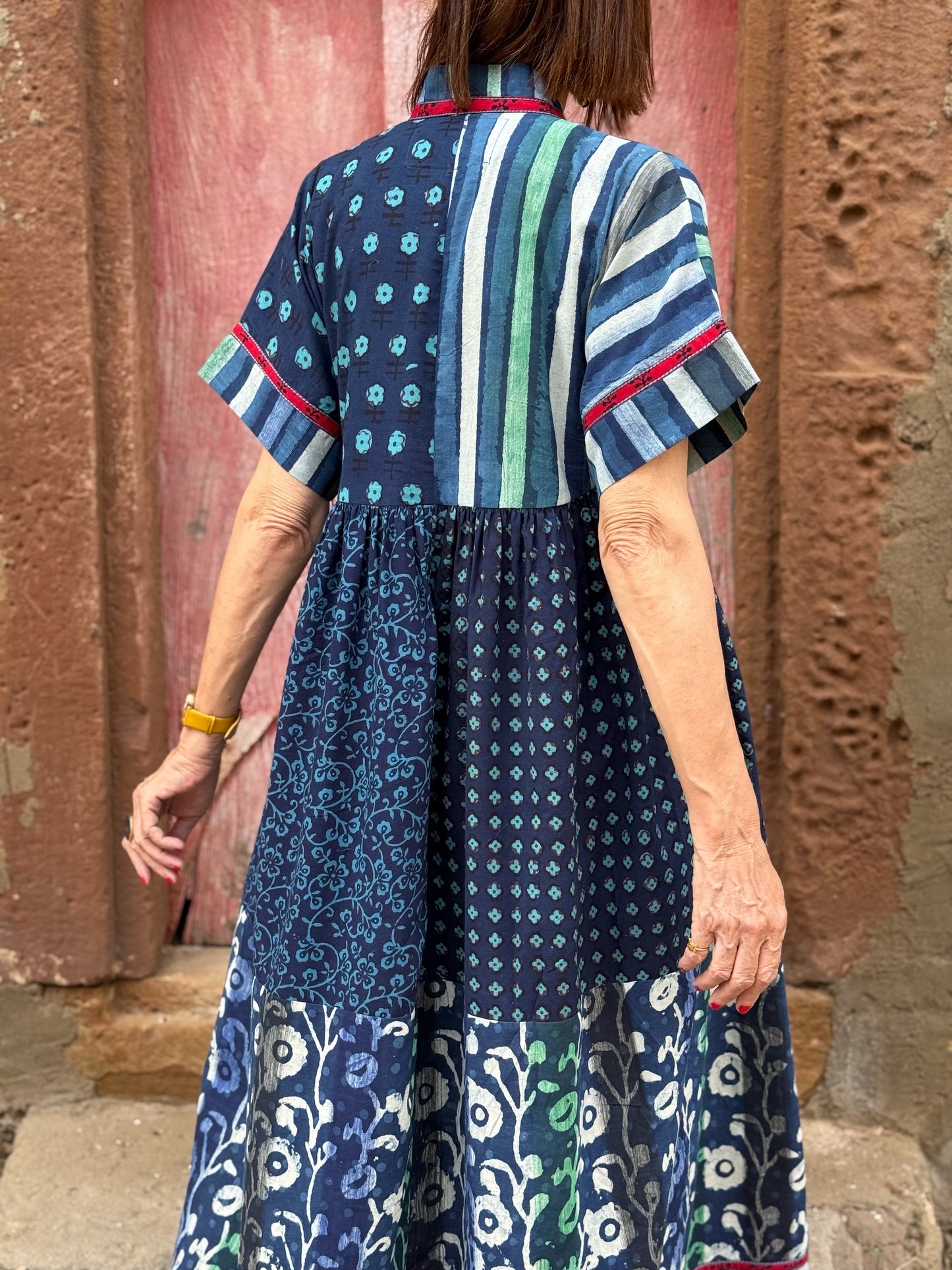 Mosaic dress for carefree days
