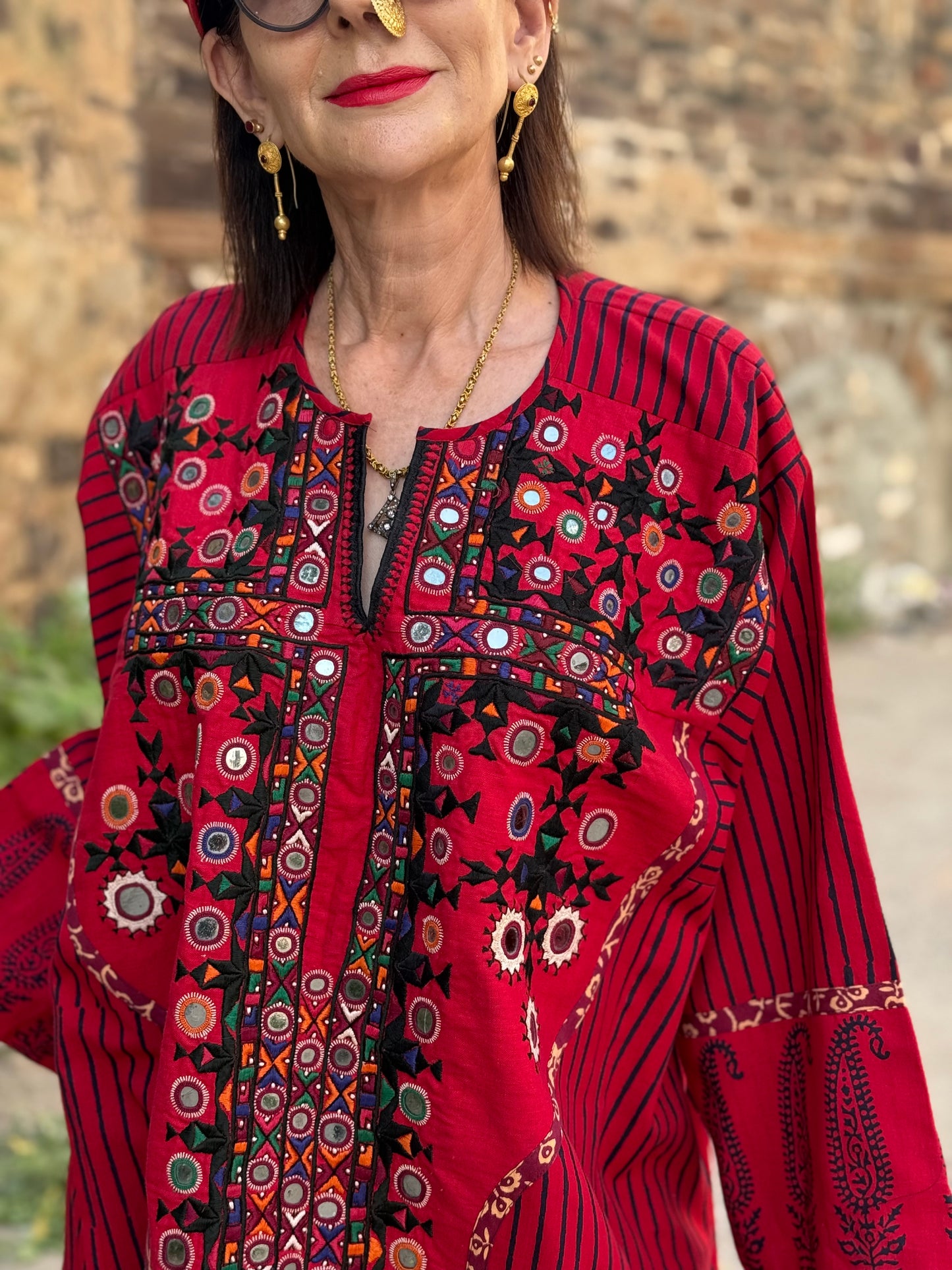 Heritage Kutch Soof Embroidery Dress – XL