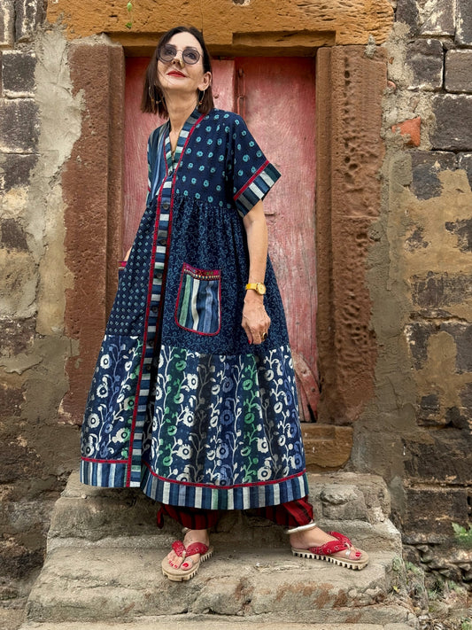 Mosaic dress for carefree days
