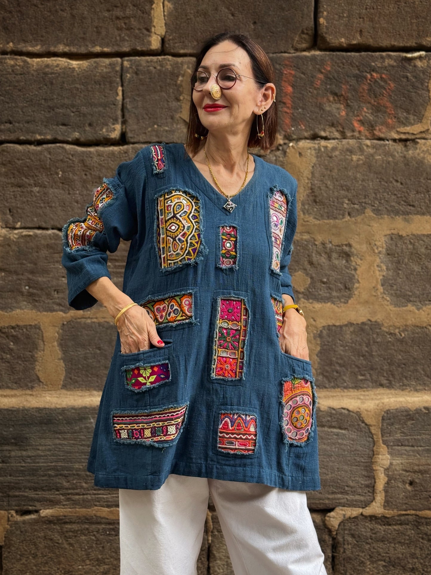 ‘Array of Kutch’ A tunic celebrating artisanal Indian textiles