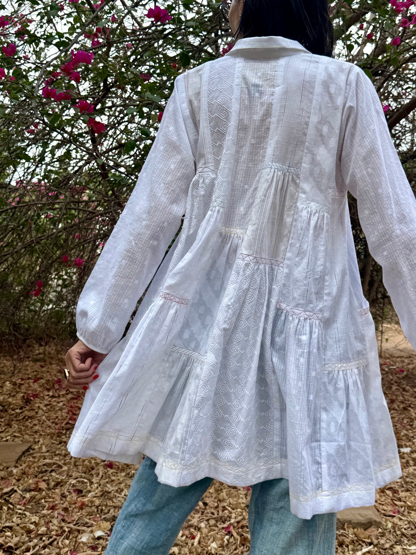 Flowing White Cotton Shirt