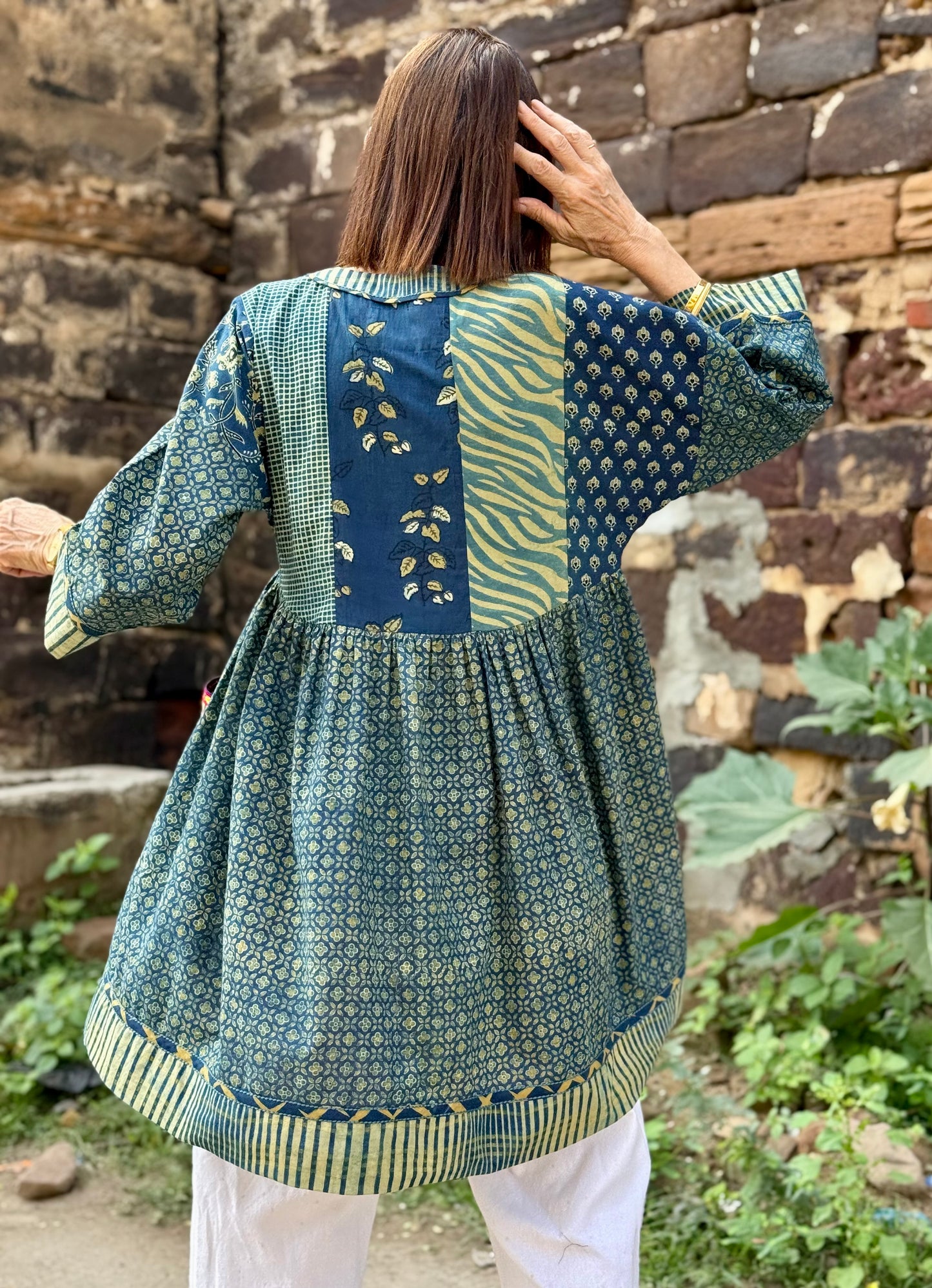 Artisanal Indigo Meets Playful Embroidery