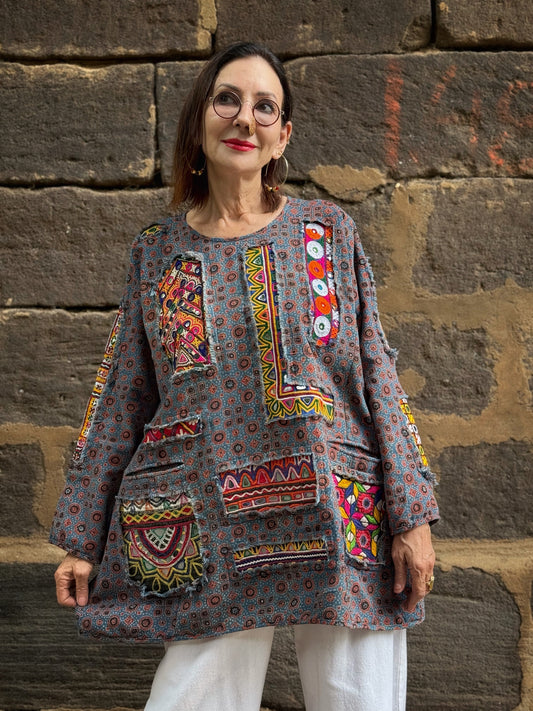 ‘Array of Kutch’ A tunic celebrating the artisanal hand crafts of Gujarat
