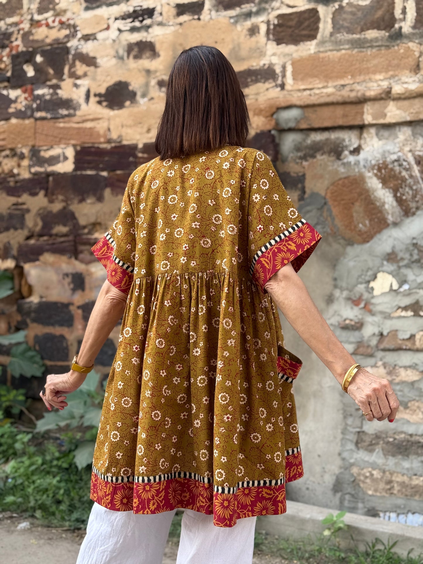 Kutch Tribal Embroidery Block Printed Tunic