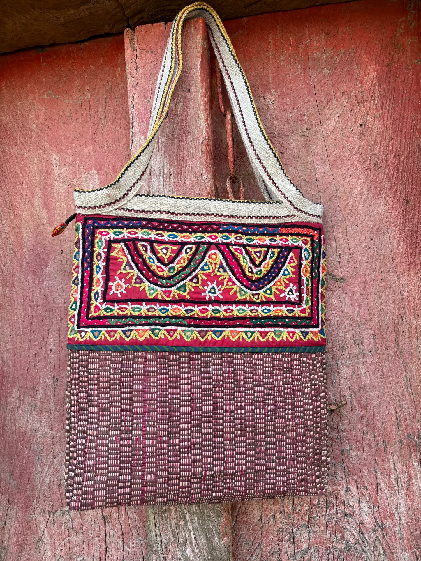 Artisanal Mirrorwork Tote