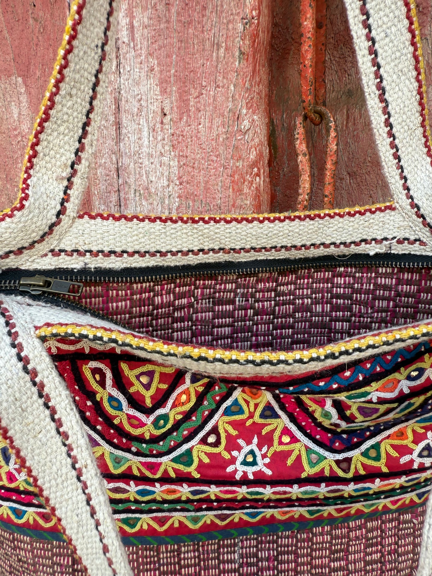 Artisanal Mirrorwork Tote