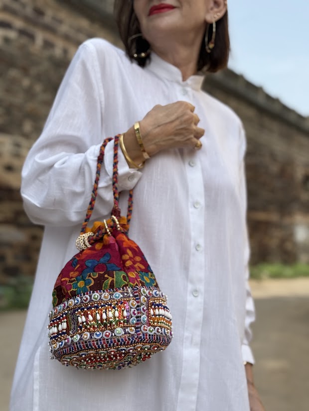 Boho Beadwork Potli Bag