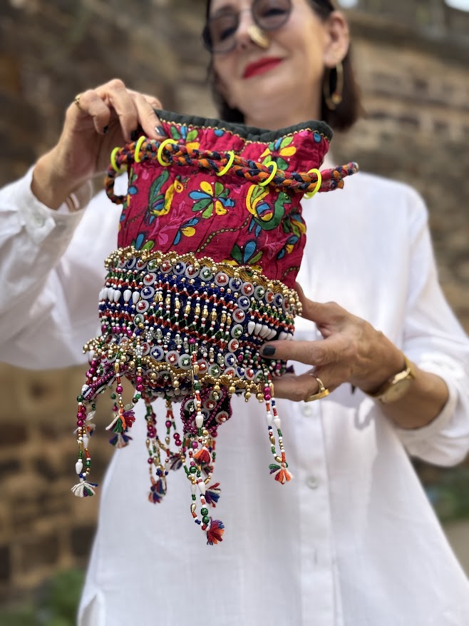 Heritage Mirrorwork Potli Bag