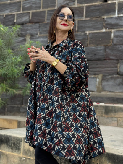 Arty Ajrakh Cotton Shirt