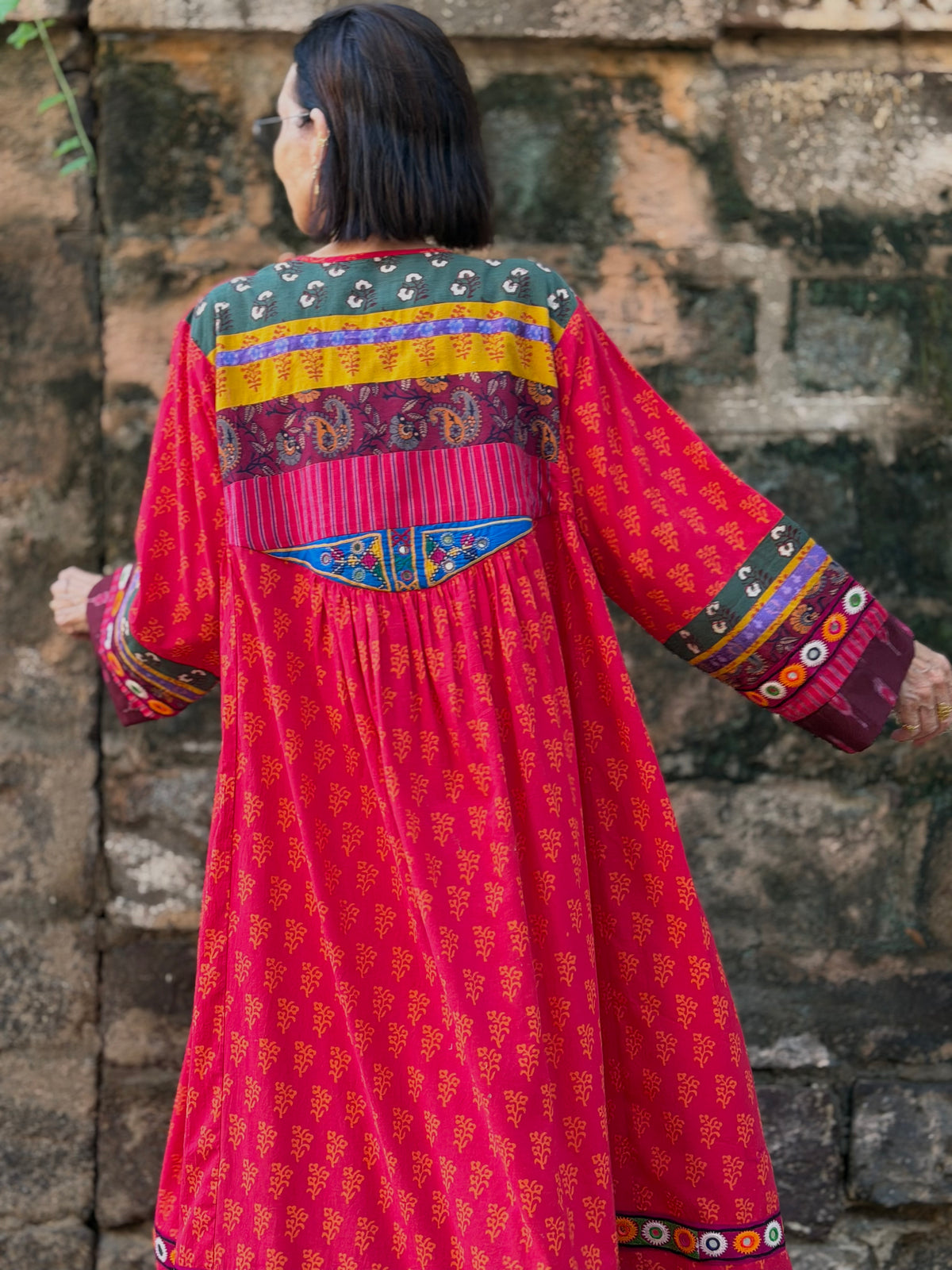 The Navratri Spectacular: 1-of-1 Vintage Embroidered Heritage Dress