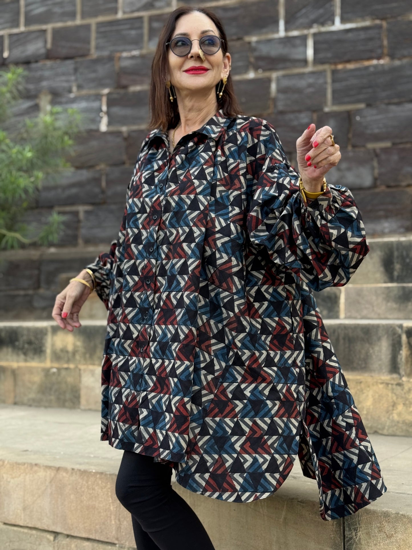 Arty Ajrakh Cotton Shirt
