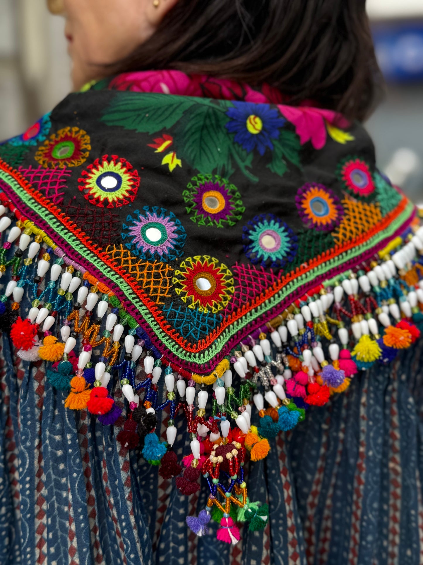 Embroidered Kutchi scarf