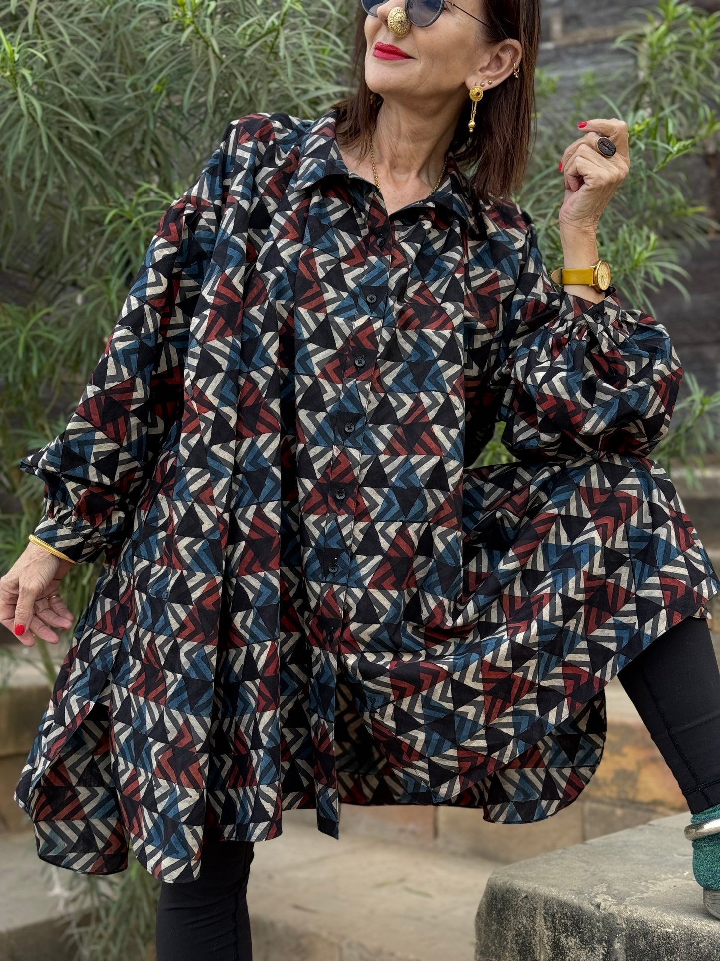 Arty Ajrakh Cotton Shirt