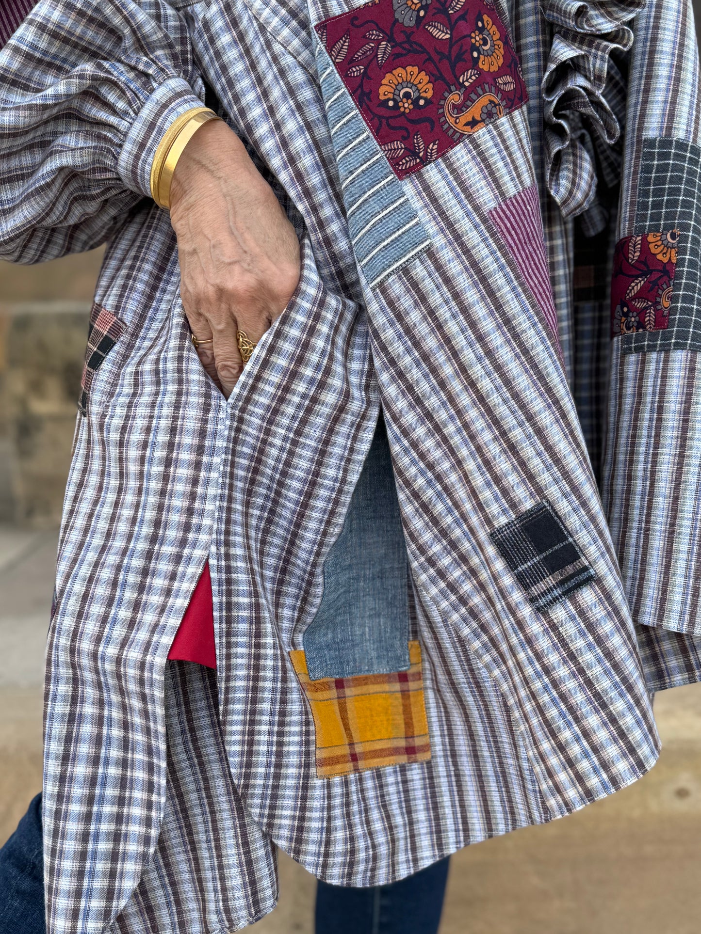 Chic Khadi Cotton Oversized Shirt
