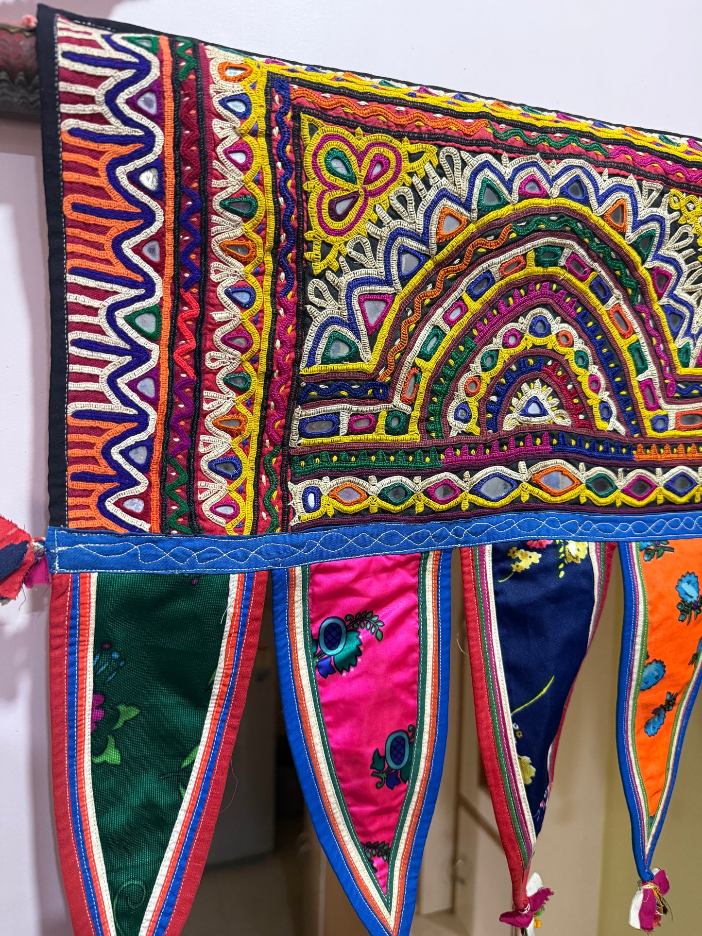 Hand Embroidered Rabari Toran Wall Hanging