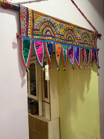 Hand Embroidered Rabari Toran Wall Hanging