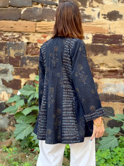 Midnight Indigo Flared Tunic
