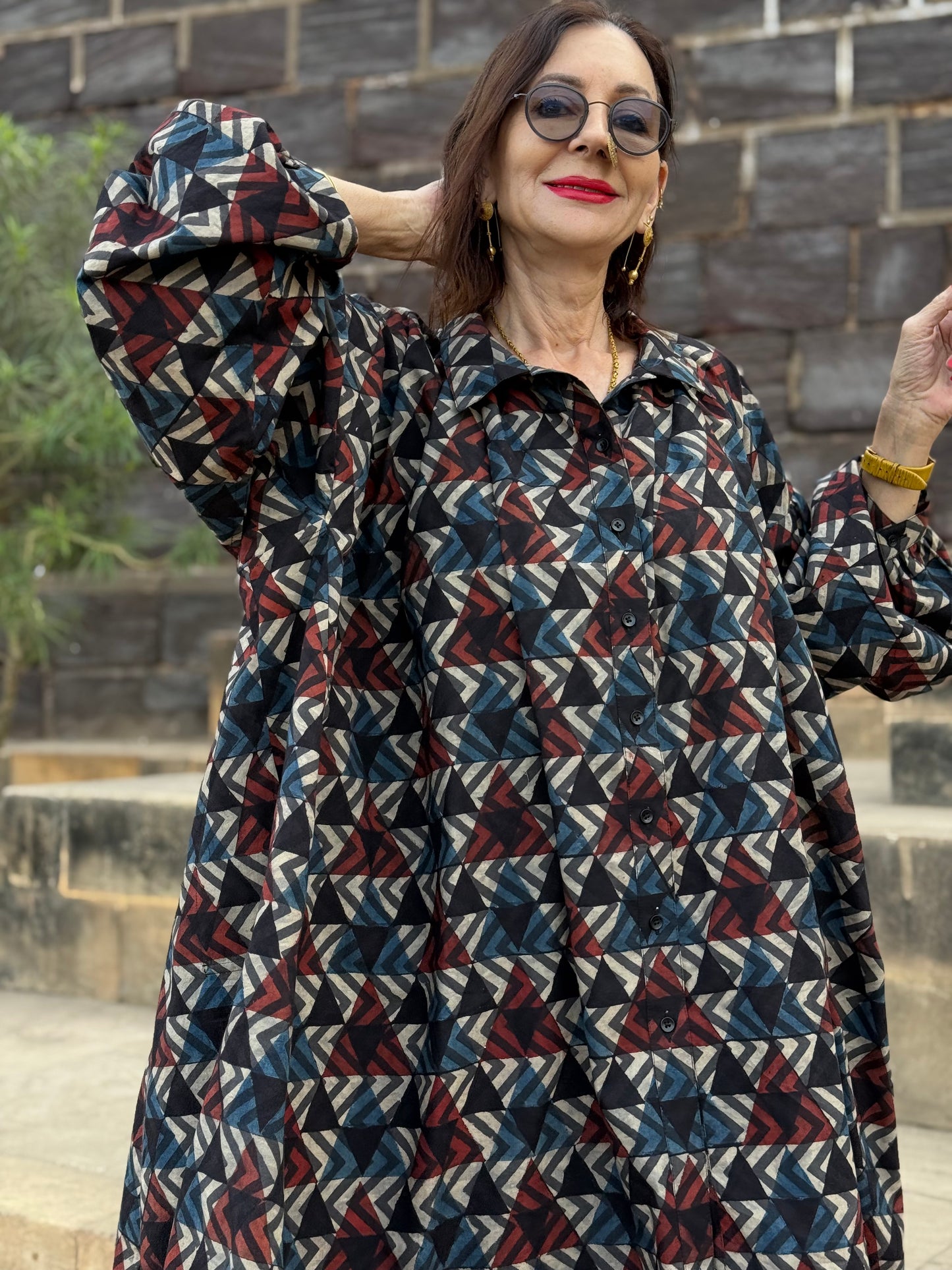 Arty Ajrakh Cotton Shirt