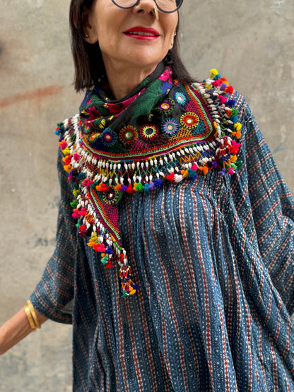 Embroidered Kutchi scarf