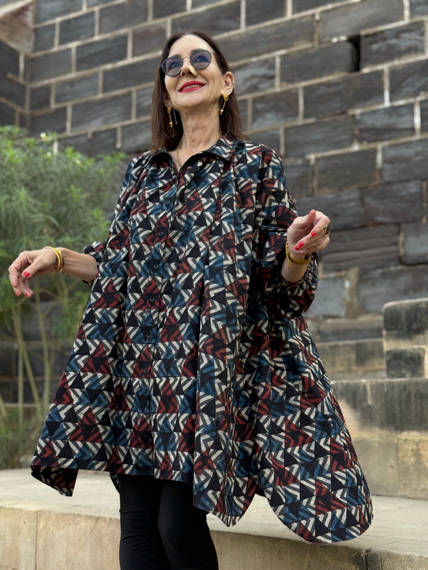 Arty Ajrakh Cotton Shirt