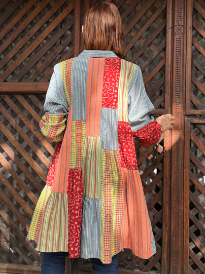 Colorful Cotton shirt in Khadi checks
