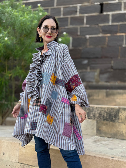 Chic Khadi Cotton Oversized Shirt