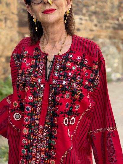 Heritage Kutch Soof Embroidery Dress – XL