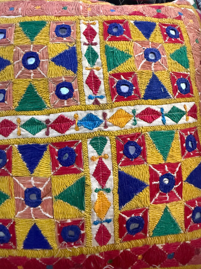 A Pair of Kutch Embroidery Cushion Covers