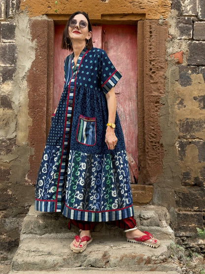 Mosaic dress for carefree days