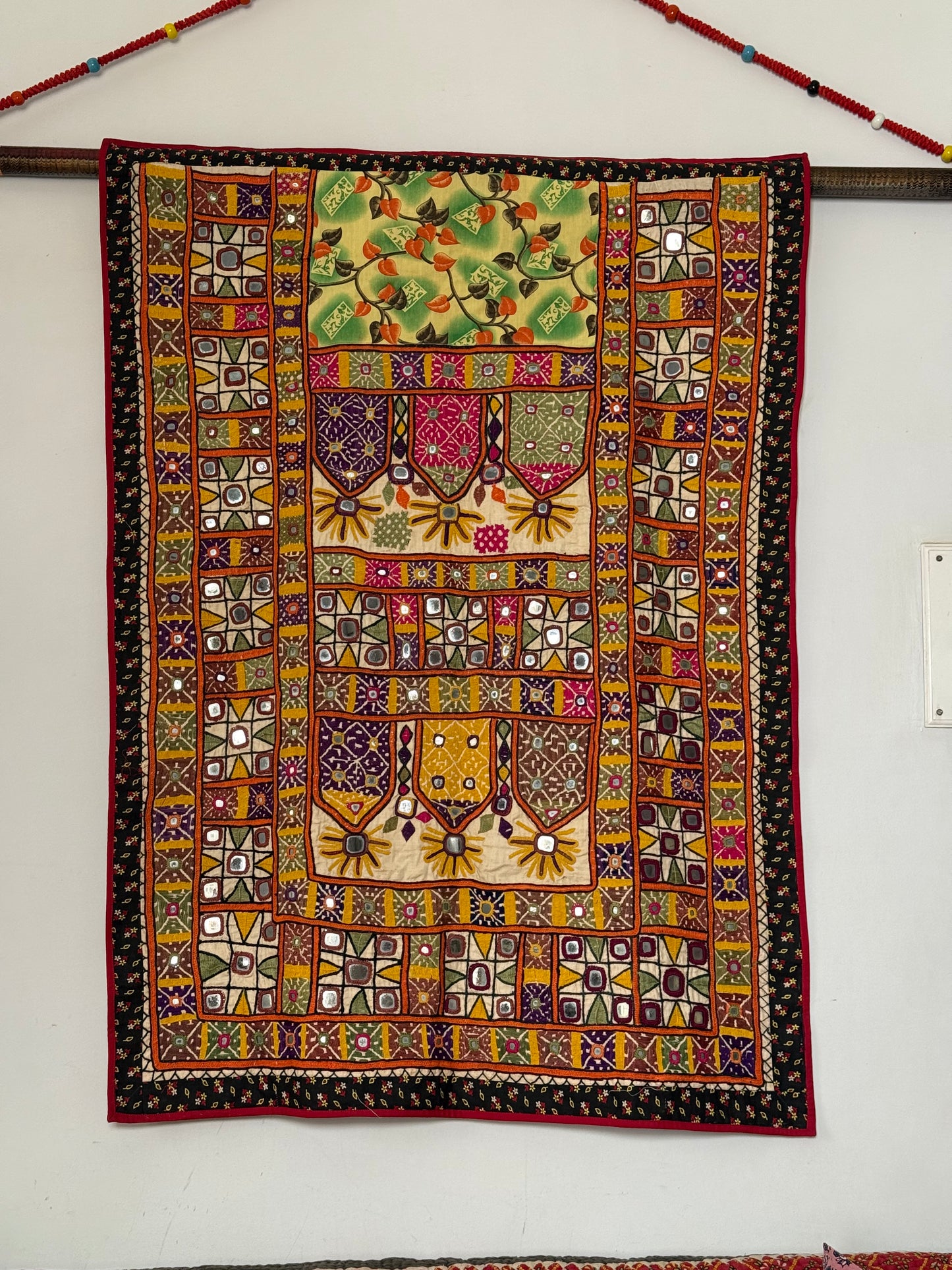 Hand Embroidered Indian Wall Hanging