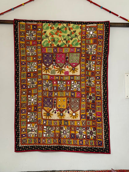 Hand Embroidered Indian Wall Hanging