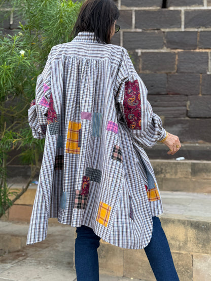 Chic Khadi Cotton Oversized Shirt