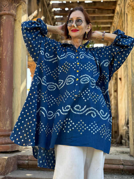 Cotton Bandhani Shirt