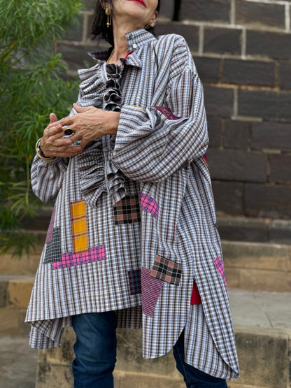 Chic Khadi Cotton Oversized Shirt