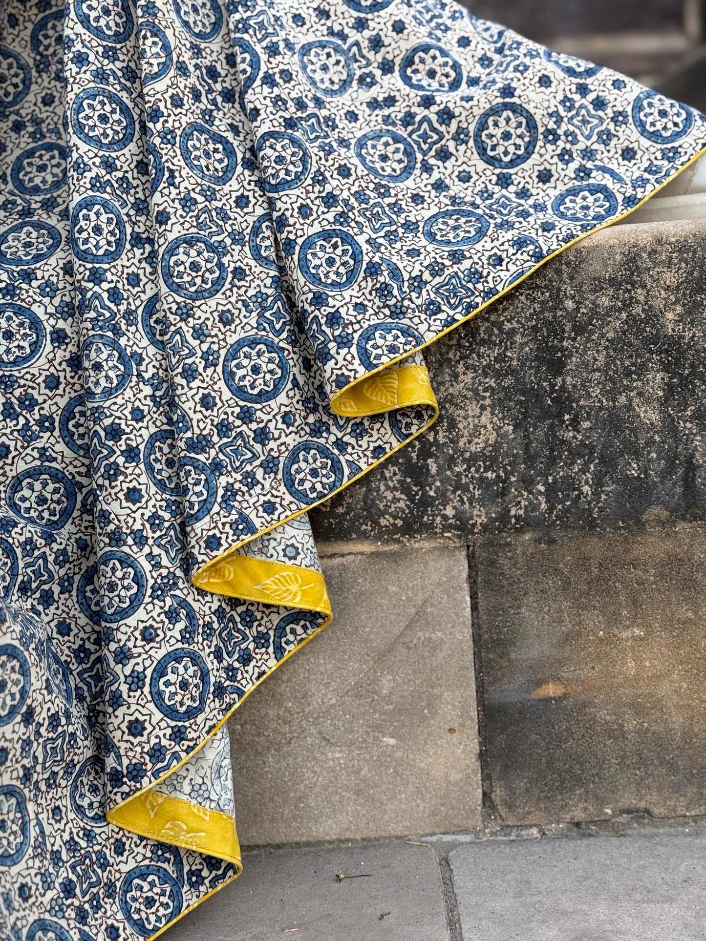 Blue Ghagra Skirt in Indigo Ajrakh