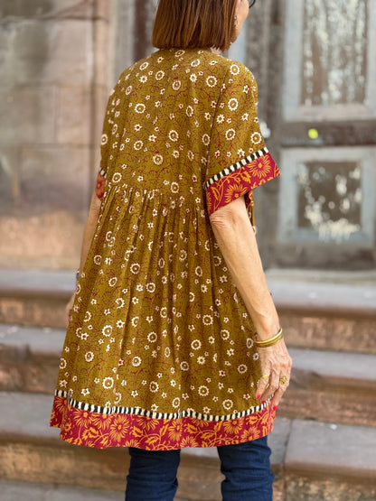Kutch Tribal Embroidery Block Printed Tunic
