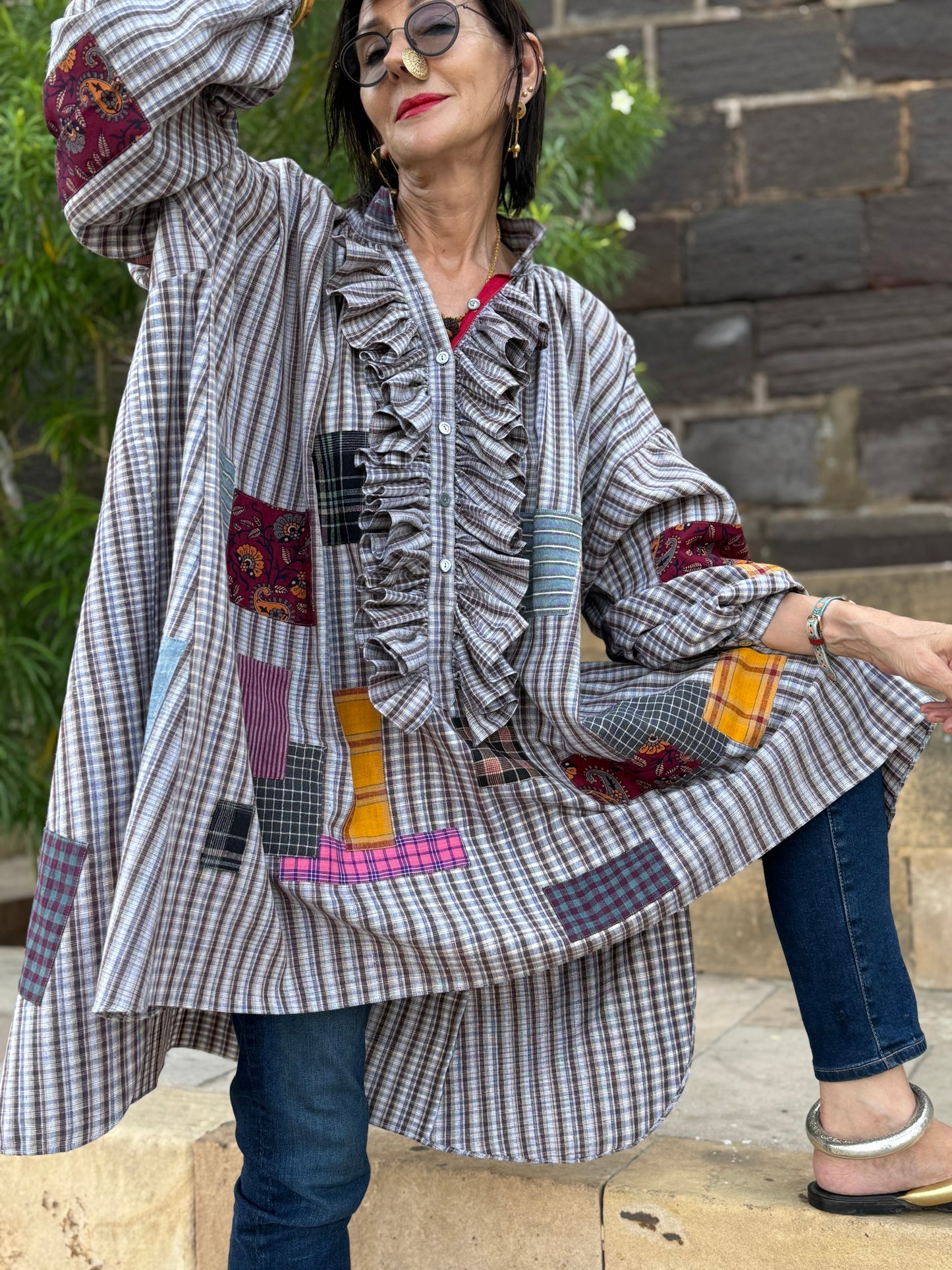 Chic Khadi Cotton Oversized Shirt