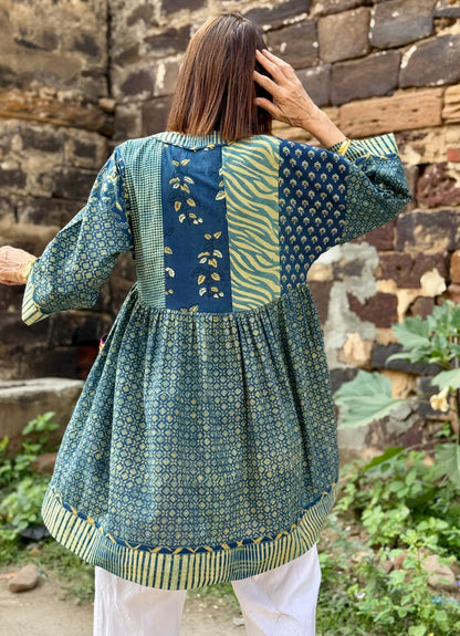 Artisanal Indigo Meets Playful Embroidery