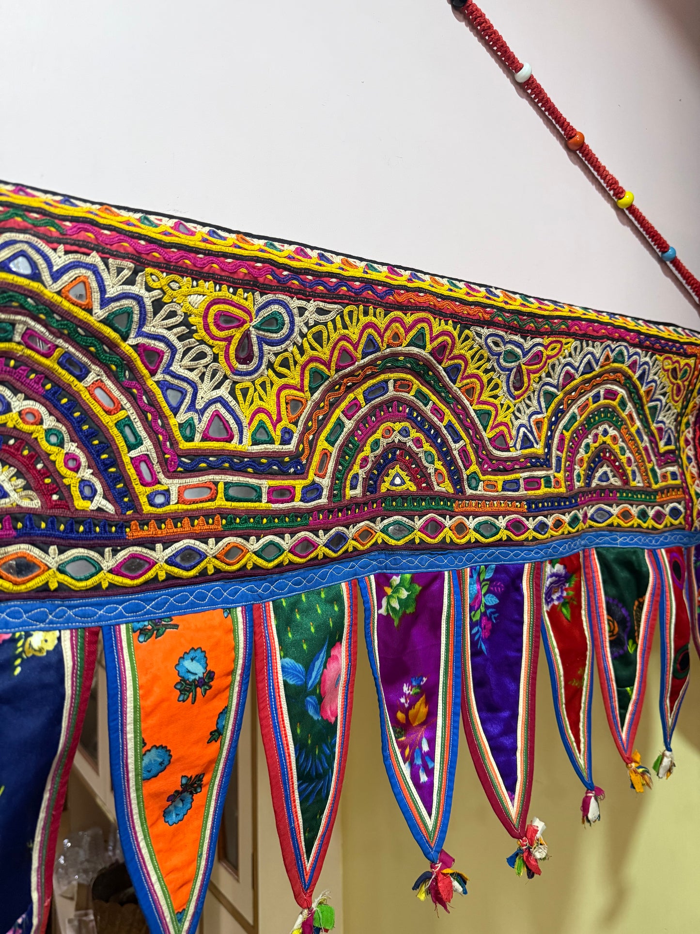 Hand Embroidered Rabari Toran Wall Hanging