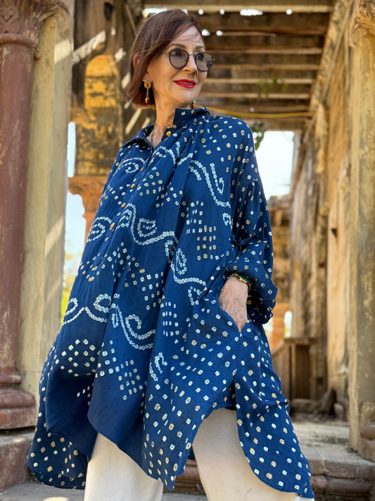 Cotton Bandhani Shirt