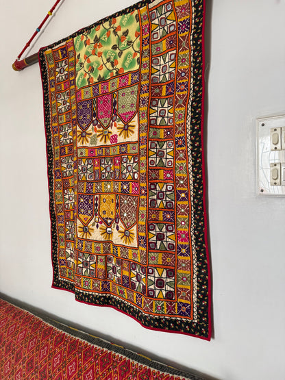 Hand Embroidered Indian Wall Hanging