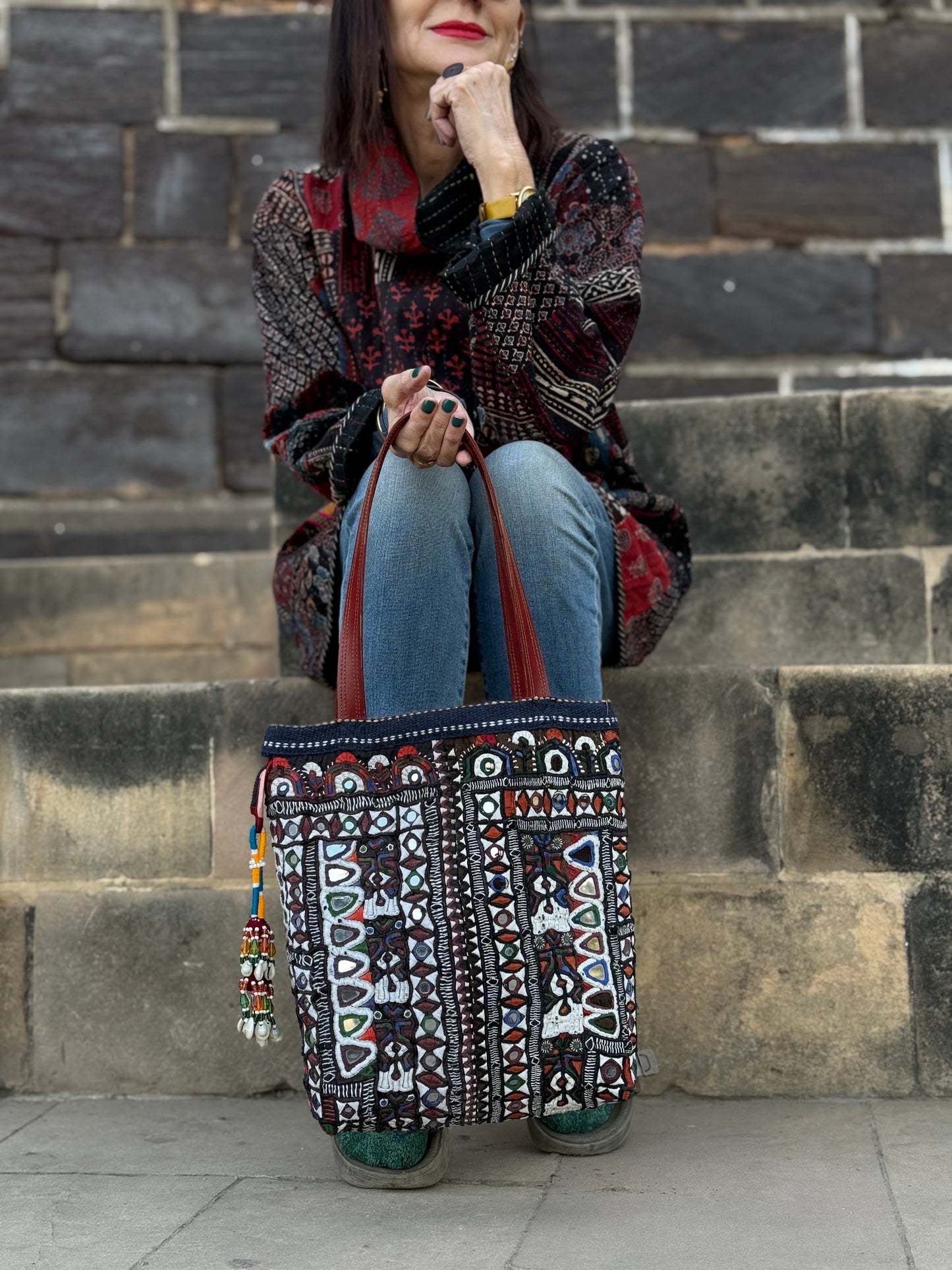 Kutch Hand Embroidery Handbag