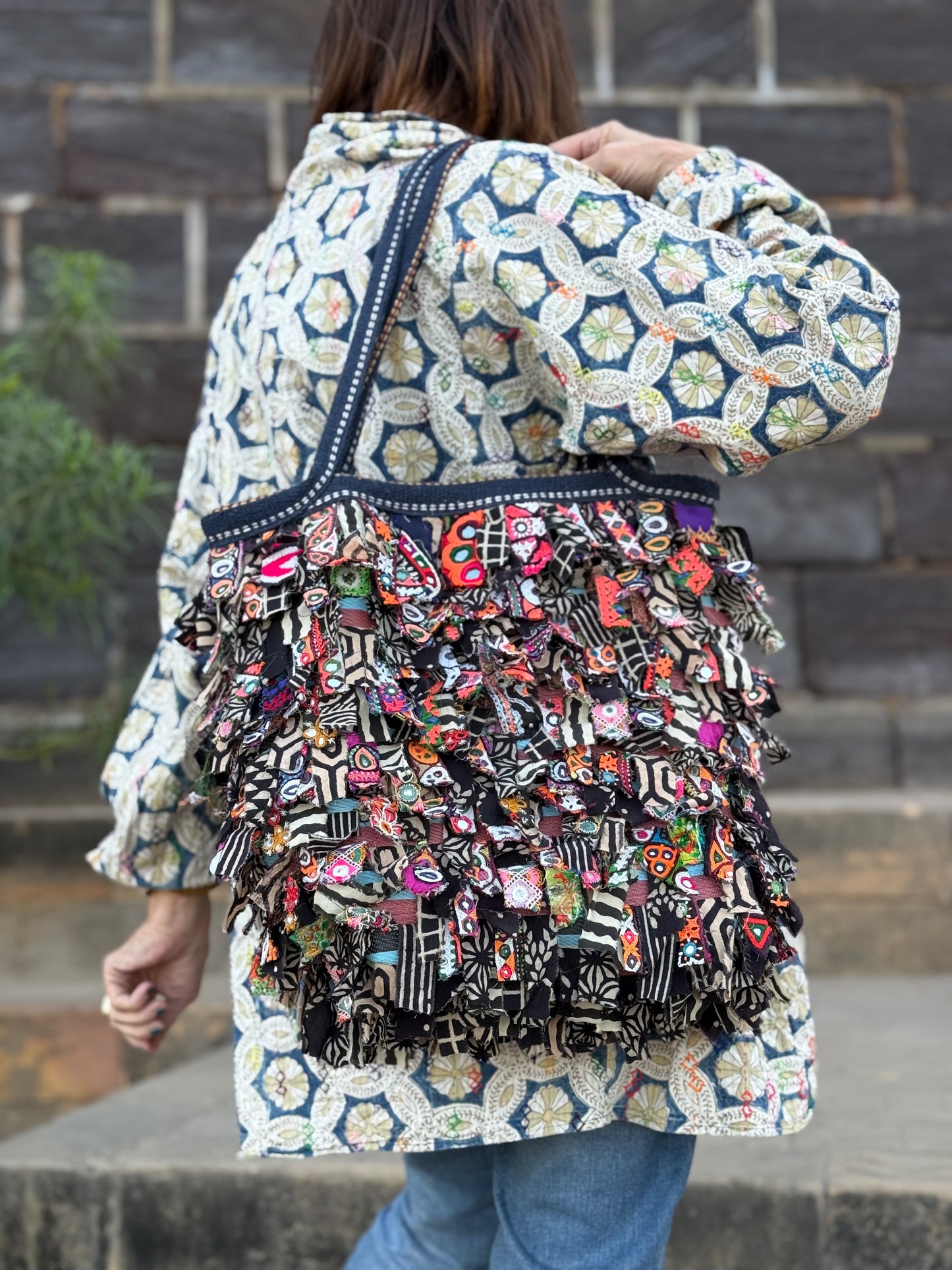 Upcycled Shaggy Rag Bag