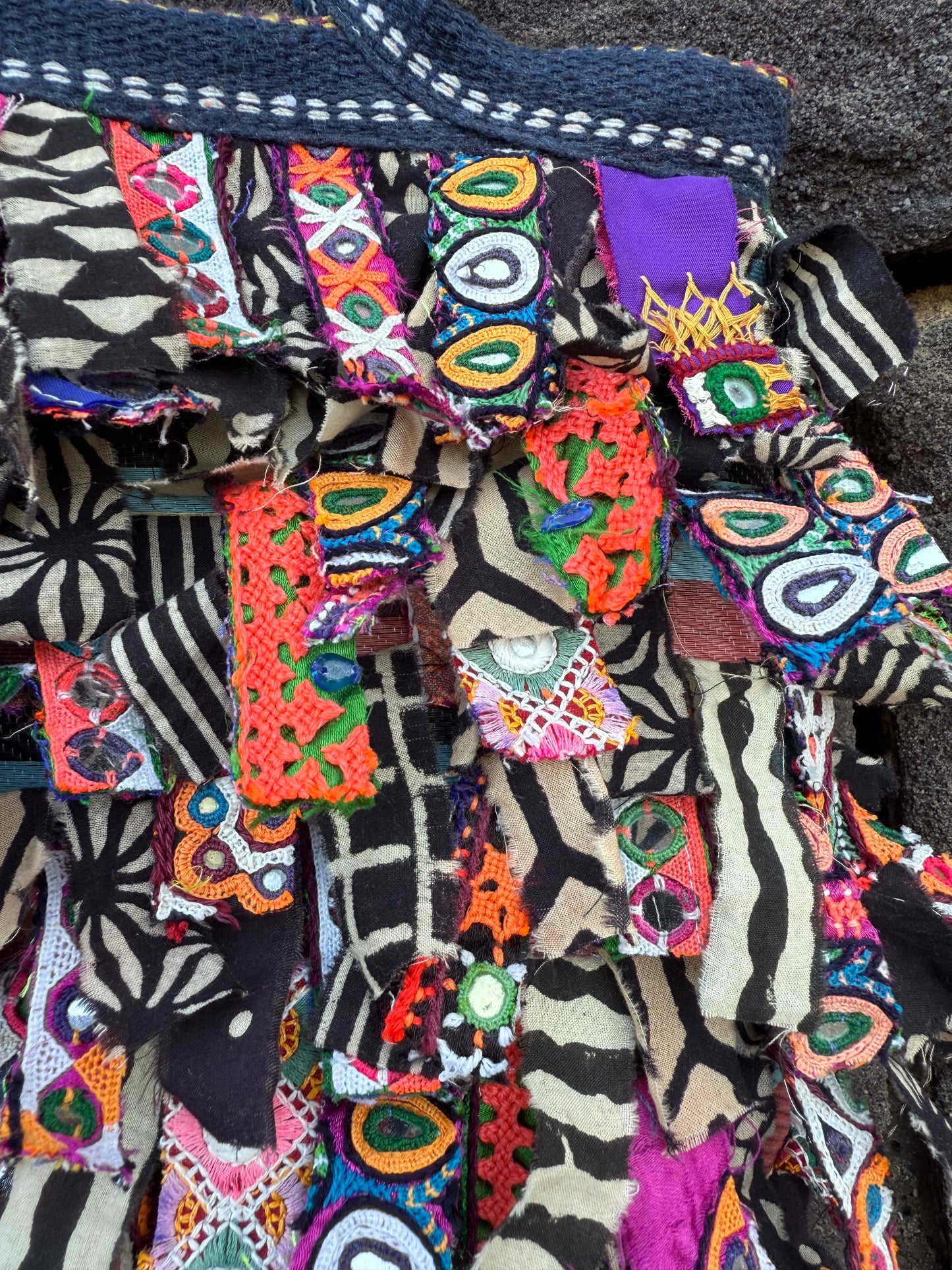 Upcycled Shaggy Rag Bag