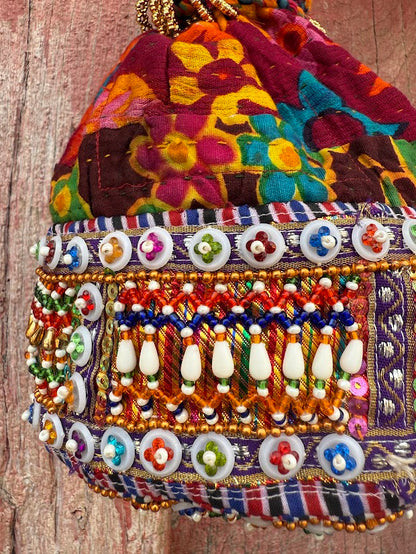 Boho Beadwork Potli Bag